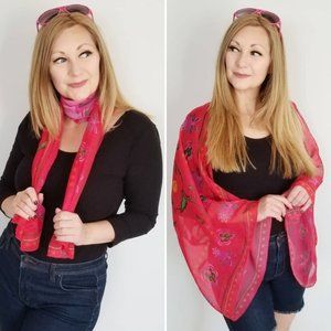Refashioned Vintage Floral Shrug Scarf (O/S)